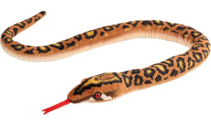 Wąż cętkowany pomarańczowy - 100cm - pluszak, maskotka