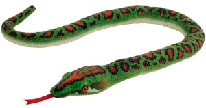 Wąż cętkowany zielony - 100cm - pluszak, maskotka