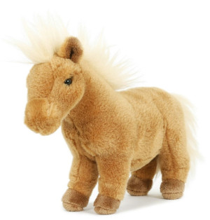 Konik stojący brązowy koń - 23cm - pluszak, maskotka