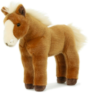 Konik stojący brązowy koń - 30cm - pluszak, maskotka