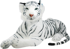 Tygrys Leżący Biały DUBI - 90cm - pluszak, maskotka