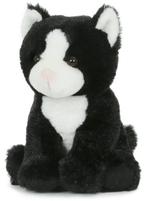 Kotek czarno-biały Softbabies - 18cm - pluszak, maskotka