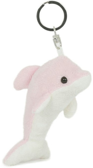 Brelok Delfin różowy - 8cm - pluszak, maskotka