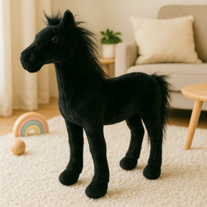 Konik Czarny Koń DUBI - 35cm - pluszak, maskotka
