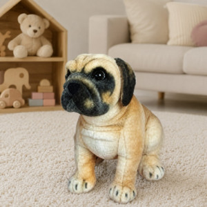 Piesek Mops Buldog Siedzący DUBI - 44cm - pluszak, maskotka