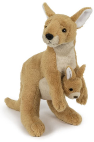 Kangurzyca z młodym Kangur - 25cm - pluszak, maskotka