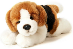 Piesek Beagle Leżący - 25cm - pluszak, maskotka