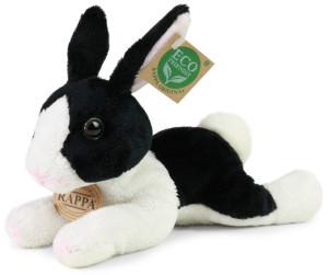Królik Czarno-Biały Zajączek Leżący - 23cm - pluszak, maskotka