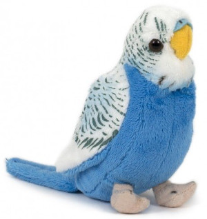 Papuga Falista Papużka Niebieska - 12cm - pluszak, maskotka