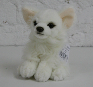 Piesek Chihuahua Biały - 17cm - pluszak, maskotka