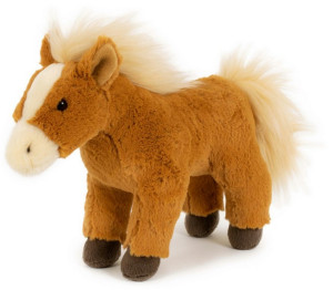 Konik stojący brązowy koń - 28cm - pluszak, maskotka
