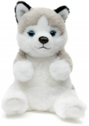 Piesek Husky Siedzący - 17cm - pluszak, maskotka