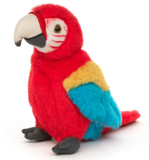 Papuga Ara Realistyczna Czerwona - 20cm - pluszak, maskotka