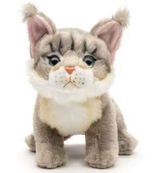Kotek Maine Coon Szary - 18cm - pluszak, maskotka