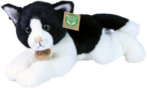 Kotek Czarno-Biały Leżący - 30cm - pluszak, maskotka