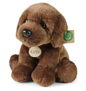 Piesek Labrador Brązowy Siedzący Realistyczy - 26cm - pluszak, maskotka