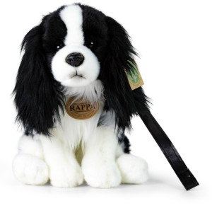 Piesek Cavalier Spaniel Biało-Czarny Realistyczny - 27cm - pluszak, maskotka