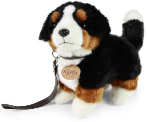 Piesek Berneński Czarny Bernardyn ze smyczą - 22cm - pluszak, maskotka