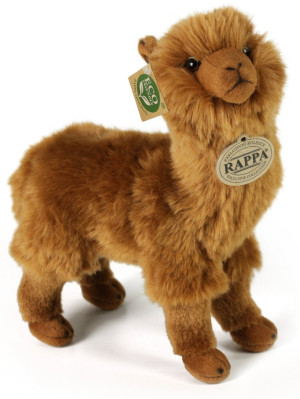 Alpaka Lama Realistycza Brązowa - 23cm - pluszak, maskotka