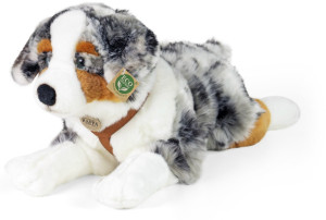 Piesek Australijski Leżący Realistyczny - 61cm - pluszak, maskotka
