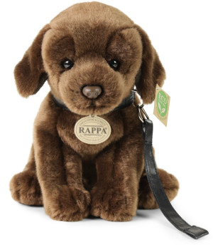 Piesek Labrador Brązowy na smyczy - 25cm - pluszak, maskotka