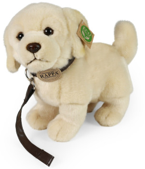 Piesek Golden Retriever Labrador na smyczy - 25cm - pluszak, maskotka