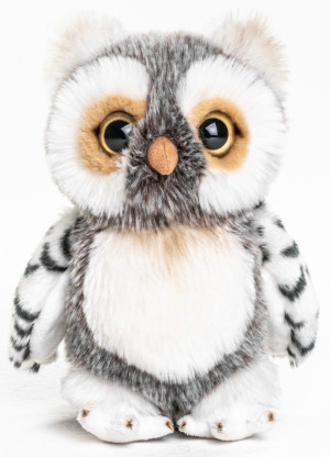 Sowa Szara Puchata - 17cm - pluszak, maskotka