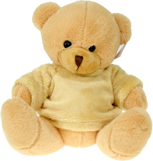Miś kremowy w koszulce - 20cm - pluszak, maskotka