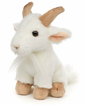 Koza Biała Kozica Koziołek - 18cm - pluszak, maskotka