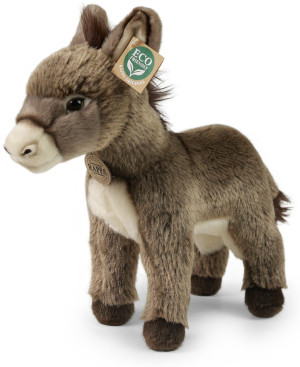 Osiołek Stojący Realistyczny - 28cm - pluszak, maskotka