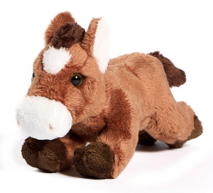 Konik Brązowy Koń Leżący - 18cm - pluszak, maskotka
