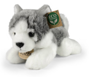Piesek Husky Leżący - 20cm - pluszak, maskotka