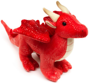 Dinozaur Smok Czerwony - 26cm - pluszak, maskotka