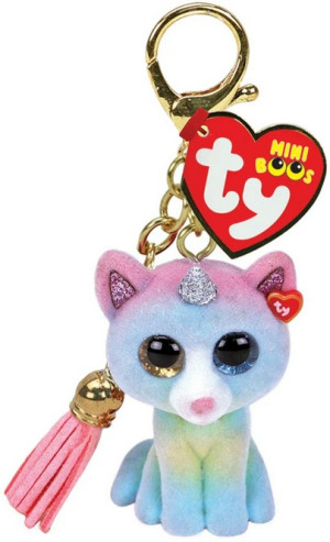 Brelok Figurka Kotek Heather Mini Boos TY - 6cm - pluszak, maskotka