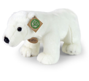 Miś Niedźwiedź Polarny Stojący Realisyczny - 30cm - pluszak, maskotka