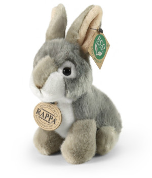 Królik Szaro-Biały Zajączek - 16cm - pluszak, maskotka