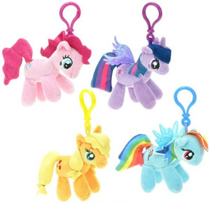 Brelok My Little Pony 4 wzory - 12cm Fioletowy - pluszak, maskotka