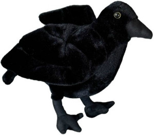 Ptak Kruk Czarny Wrona DUBI - 25cm - pluszak, maskotka
