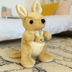 Kangurzyca z maleństwem DUBI - 16cm - pluszak, maskotka