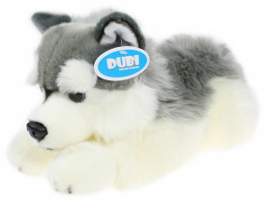 Piesek Husky Leżący DUBI - 42cm - pluszak, maskotka