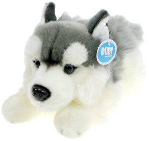 Piesek Husky Leżący DUBI - 30cm - pluszak, maskotka