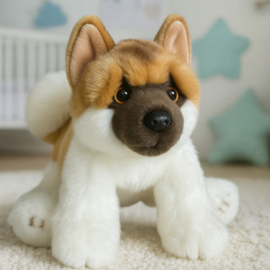 Piesek Akita Siedzący DUBI - 28cm - pluszak, maskotka