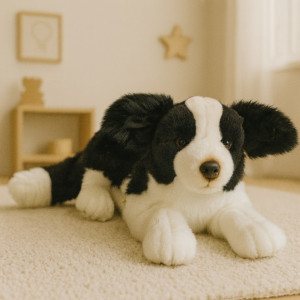 Piesek Border Collie Leżący DUBI - 45cm - pluszak, maskotka
