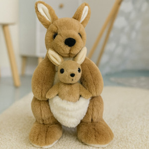 Kangurzyca z maleństwem DUBI - 22cm - pluszak, maskotka