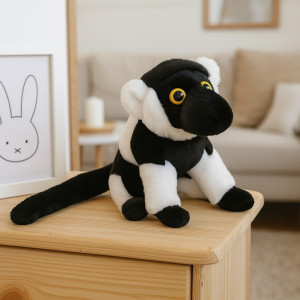 Lemur Vari Czarno-Biały DUBI - 14cm - pluszak, maskotka