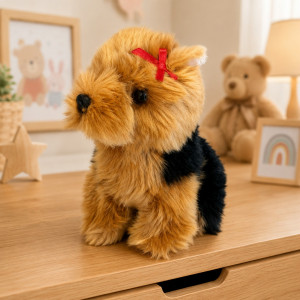 Piesek Yorkshire Terrier Siedzący DUBI - 19cm - pluszak, maskotka