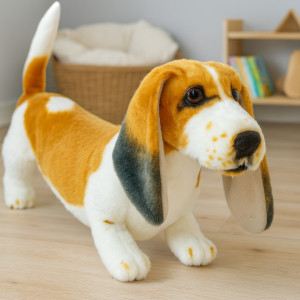 Piesek Basset Baset DUBI - 44cm - pluszak, maskotka