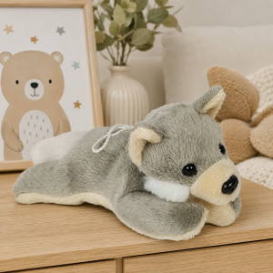 Wilk Leśny Leżący Mini Ziki DUBI - 14cm - pluszak, maskotka