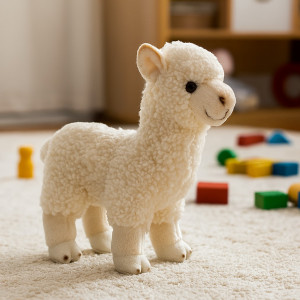 Alpaka Lama Kremowa DUBI - 28cm - pluszak, maskotka
