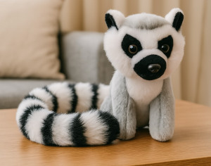 Lemur z długim ogonem DUBI - 14cm - pluszak, maskotka